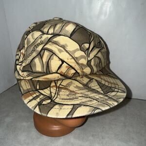 Vtg cornfield corn stock hunting hat adjustable Cap Duck Pheasant Deer Crown Tag